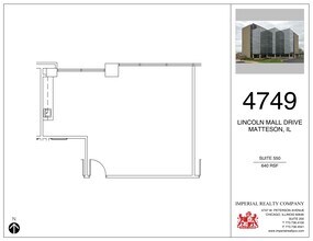 4749 Lincoln Mall Dr, Matteson, IL à louer Plan de site– Image 1 sur 4