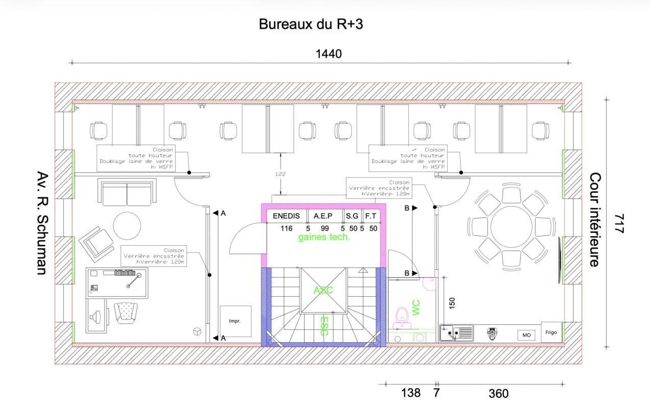 Bureau dans Marseille à louer Plan d’étage– Image 1 sur 4