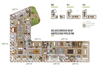 Bureau dans Champs-sur-Marne à louer Plan d’étage– Image 2 sur 4