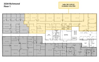 3334 Richmond Ave, Houston, TX à vendre Plan d’étage– Image 1 sur 1