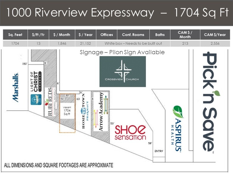 1000 E Riverview Expy, Wisconsin Rapids, WI à louer - Photo de l’immeuble – Image 2 sur 3
