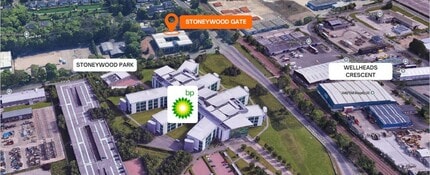 Stoneywood Gate, Dyce, ABD - VUE AÉRIENNE vue de carte - Image1