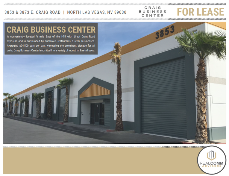 3853 E Craig Rd, North Las Vegas, NV à louer - Photo de l’immeuble – Image 3 sur 4