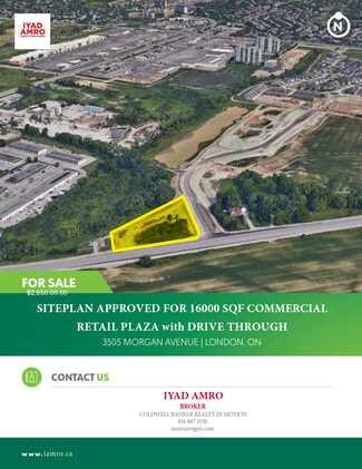 Plus de détails pour 3505 Morgan Cres, London, ON - Terrain à vendre