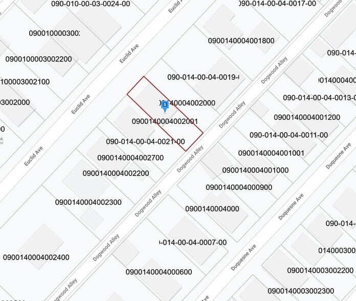 424 Euclid Ave, Canonsburg, PA à vendre - Plan cadastral – Image 2 sur 2