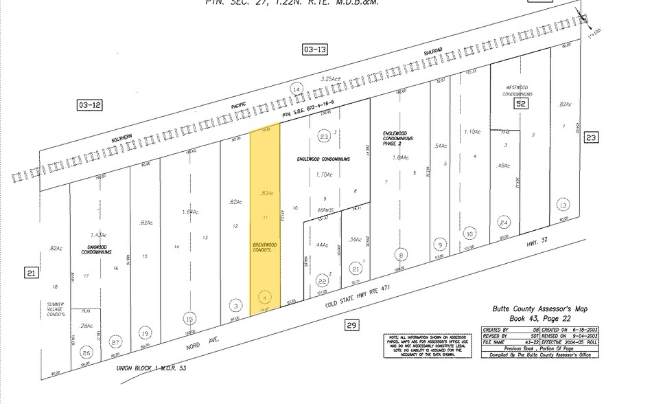 712 Nord Ave, Chico, CA à vendre - Plan cadastral – Image 2 sur 2