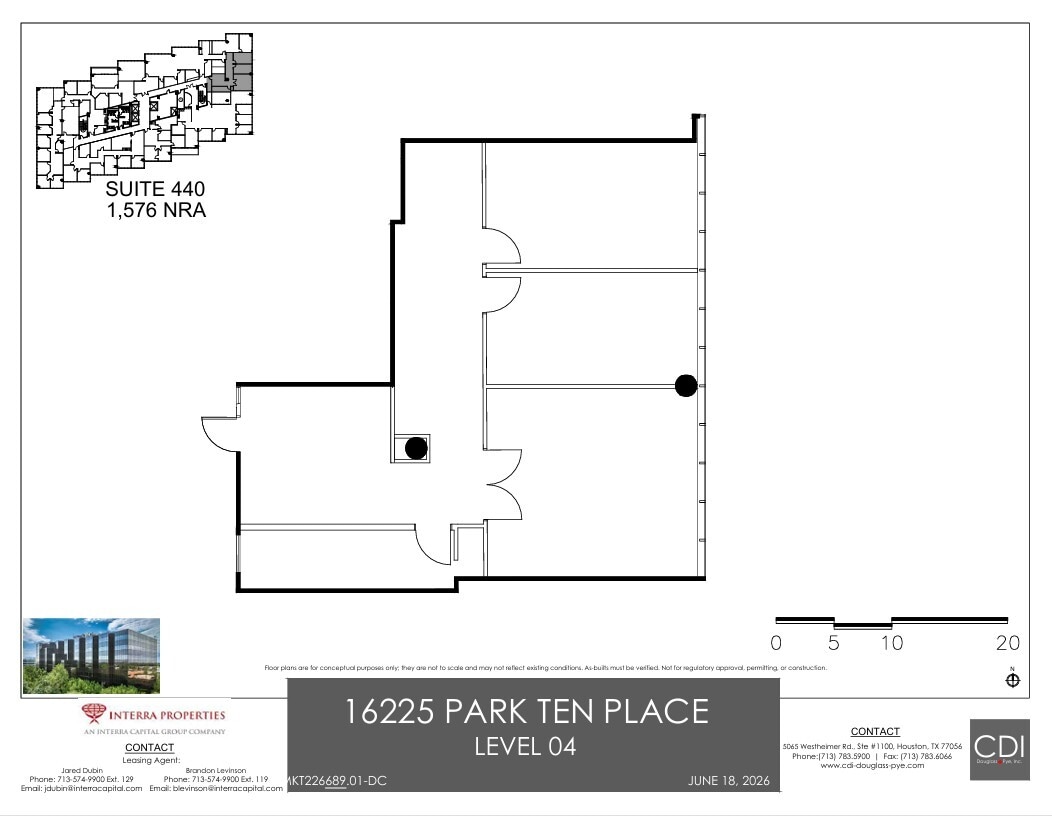16225 Park Ten Pl, Houston, TX à louer Plan d’étage– Image 1 sur 2