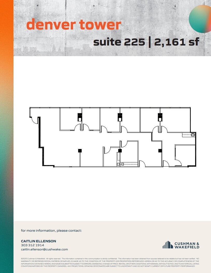 1905 Sherman St, Denver, CO à louer Plan d’étage– Image 1 sur 1