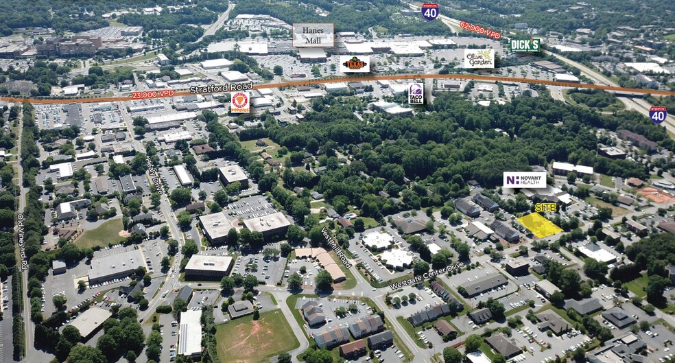 1373 Westgate Center Dr, Winston-Salem, NC à louer - Photo de l’immeuble – Image 2 sur 2
