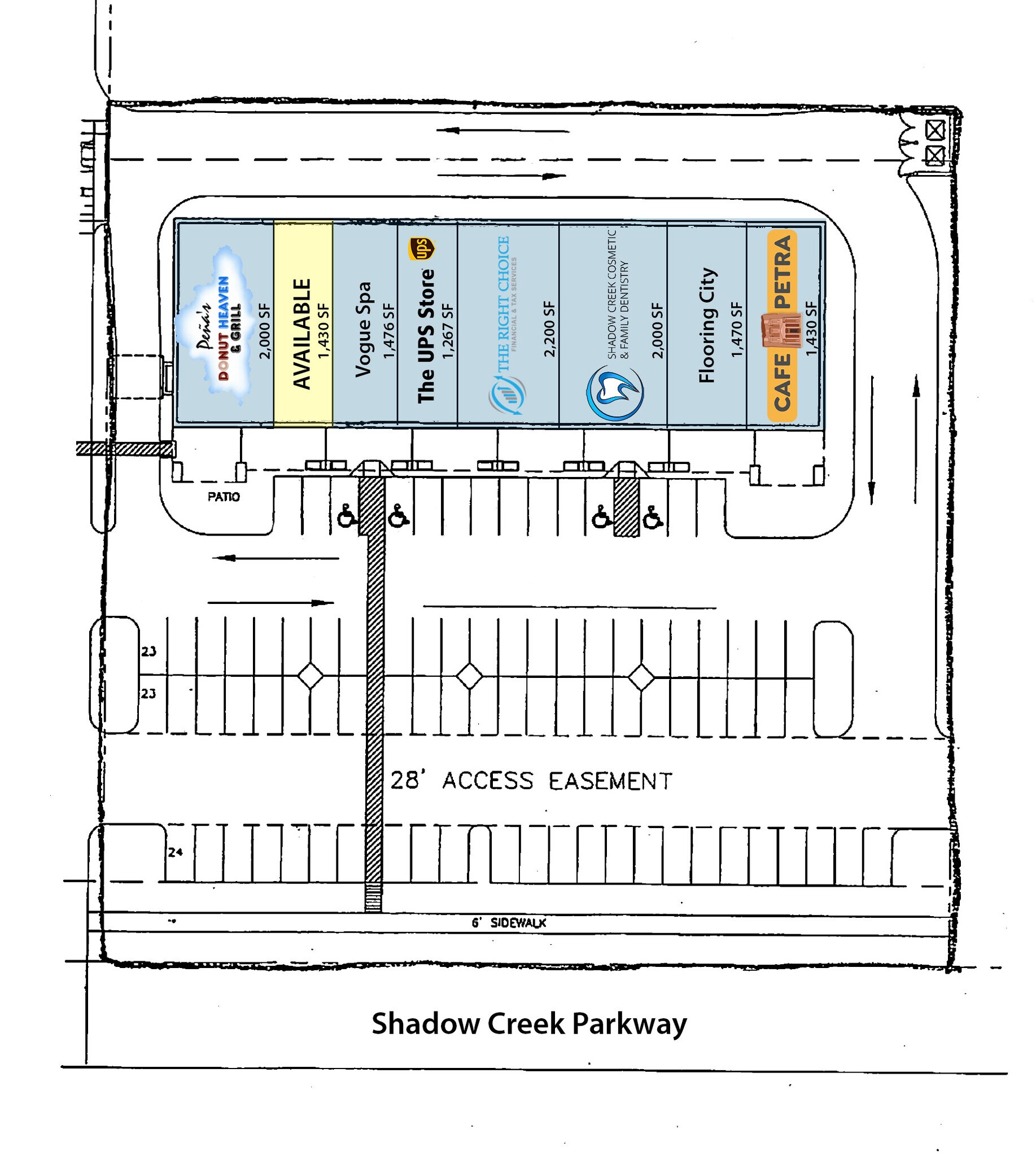 11601 Shadow Creek Pky, Pearland, TX à louer Plan de site– Image 1 sur 1
