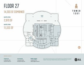 1201 3rd Ave, Seattle, WA à louer Plan d’étage– Image 1 sur 2