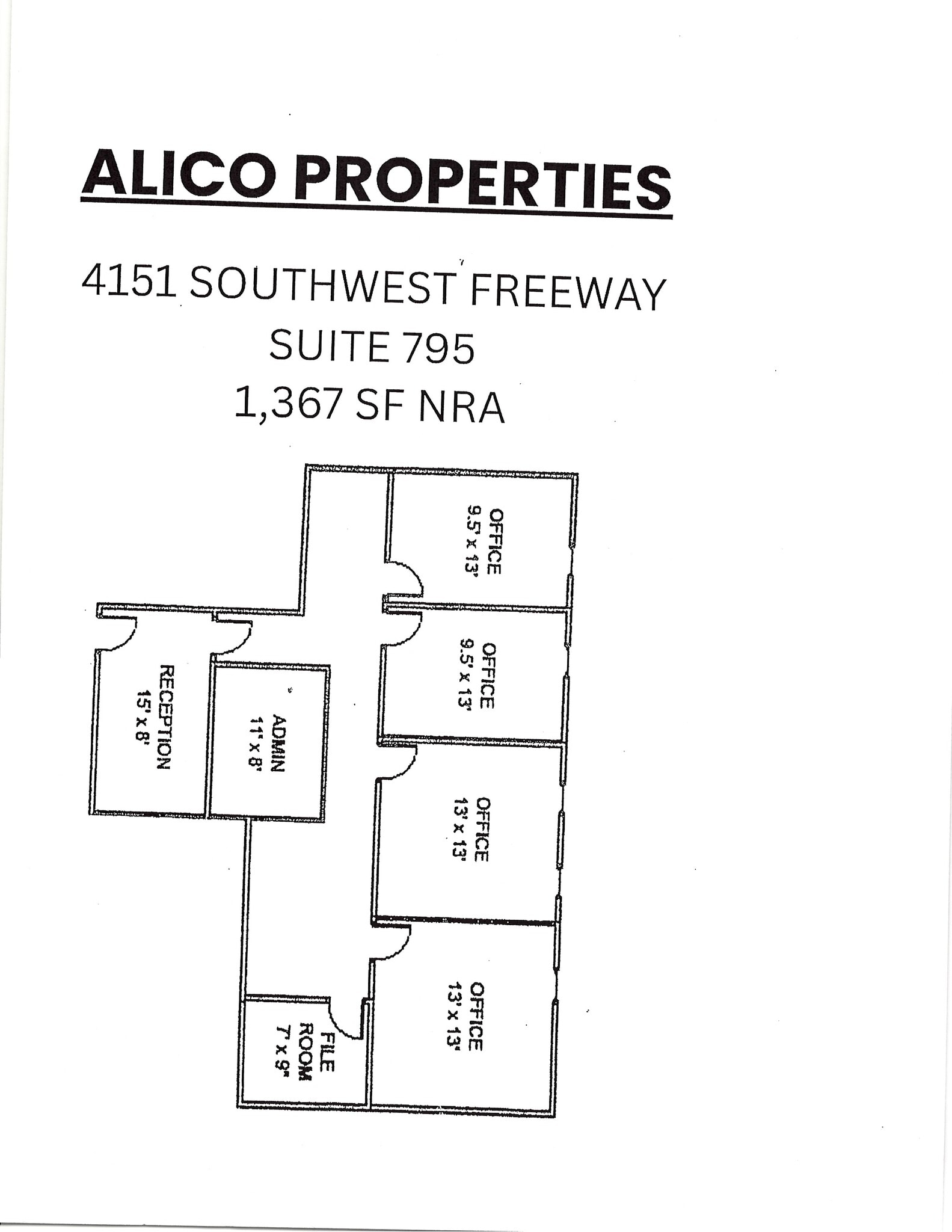 4151 Southwest Fwy, Houston, TX à louer Plan d’étage– Image 1 sur 1