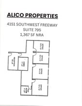 4151 Southwest Fwy, Houston, TX à louer Plan d’étage– Image 1 sur 1