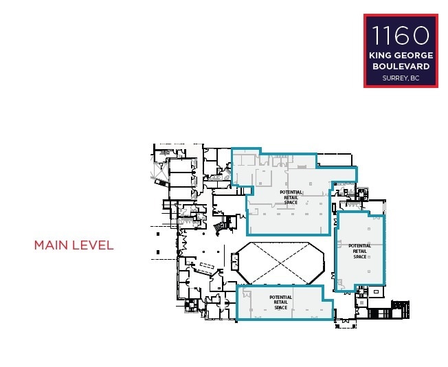 1160 King George Blvd, Surrey, BC à louer Plan d’étage– Image 1 sur 1