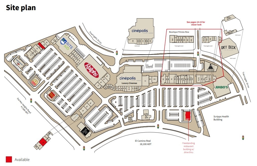 3433-3545 Del Mar Heights Rd, San Diego, CA à louer Plan de site– Image 1 sur 1