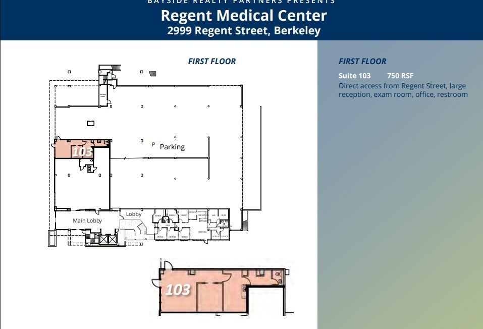 2999 Regent St, Berkeley, CA à louer Plan d’étage– Image 1 sur 1