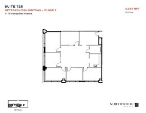 1111 Metropolitan Ave, Charlotte, NC à louer Plan d’étage– Image 1 sur 1