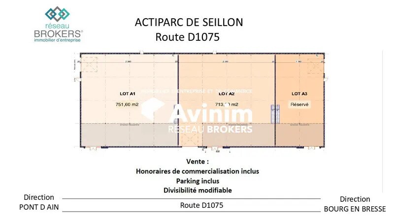 Local d’activités dans Montagnat à louer - Photo de l’immeuble – Image 2 sur 4