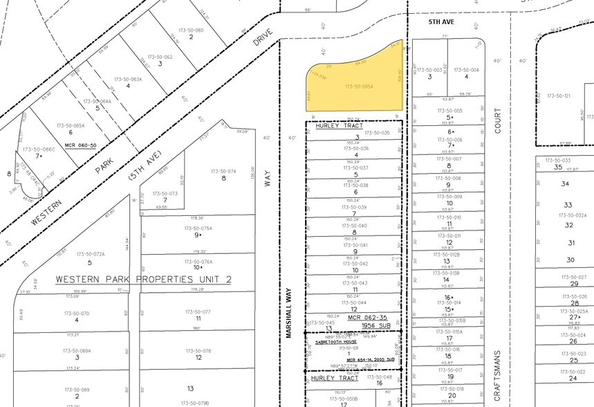 7077-7087 E 5th Ave, Scottsdale, AZ à louer - Plan cadastral – Image 2 sur 2