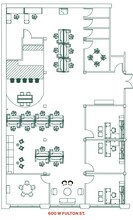 600 W Fulton St, Chicago, IL à louer Plan d’étage– Image 1 sur 1