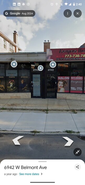 Plus de détails pour 6944 W Belmont Ave, Chicago, IL - Bureau/Local commercial à louer
