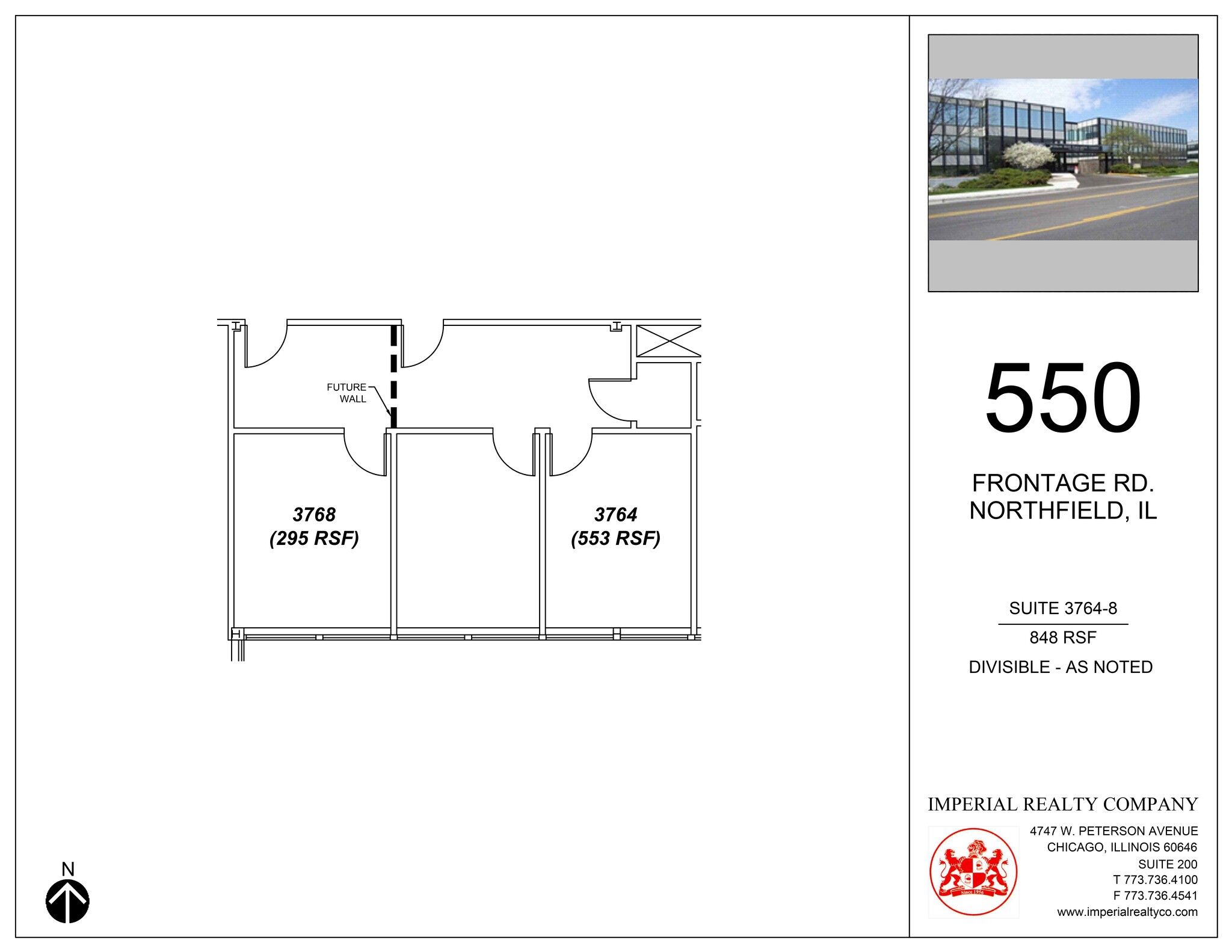 540-550 W Frontage Rd, Northfield, IL à louer Plan de site– Image 1 sur 4