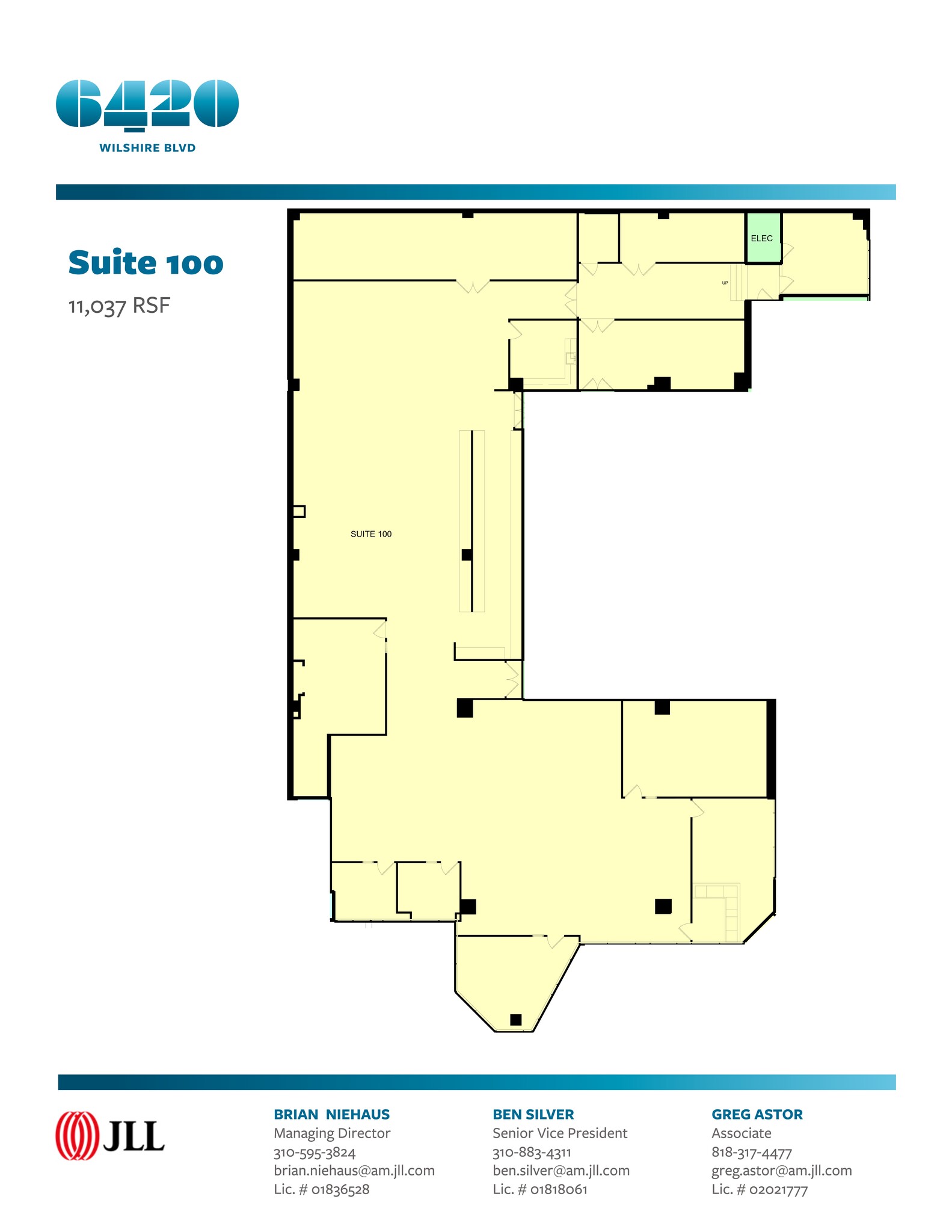 6420 Wilshire Blvd, Los Angeles, CA à louer Plan de site– Image 1 sur 1