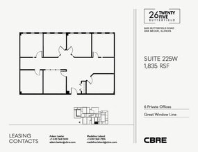 2625 Butterfield Rd, Oak Brook, IL à louer Plan d’étage– Image 1 sur 1