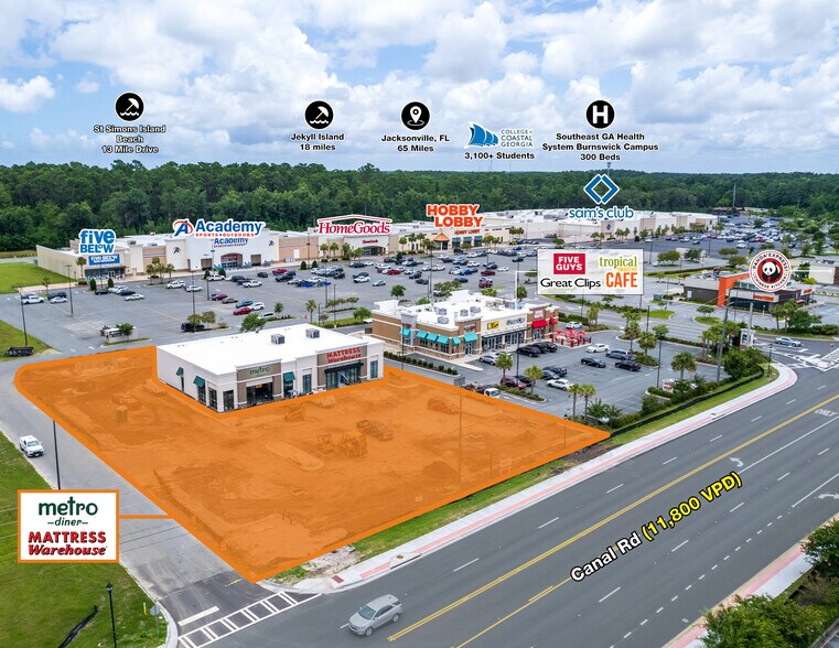 10505 Canal Crossing rd, Brunswick, GA à vendre - Photo de l’immeuble – Image 1 sur 4