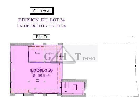 Bureau dans Montreuil à vendre Plan d’étage– Image 1 sur 4