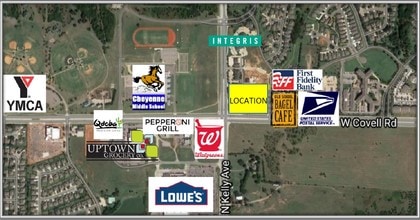 2836 N Kelly Ave, Edmond, OK - VUE AÉRIENNE  vue de carte