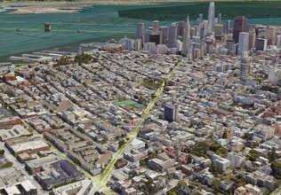 950 Columbus Ave, San Francisco, CA - Vue aérienne  vue de carte - Image1