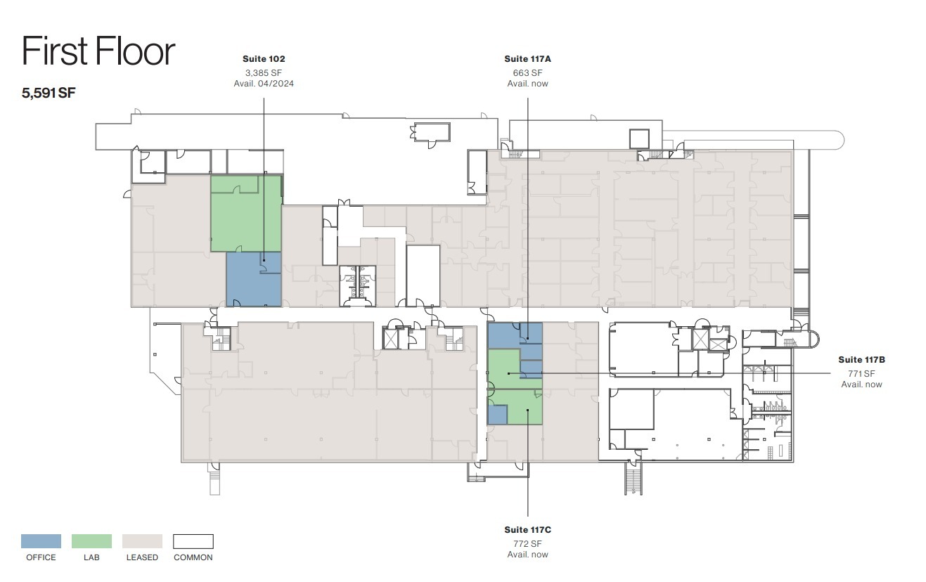 3030 Bunker Hill St, San Diego, CA à louer Plan d’étage– Image 1 sur 1