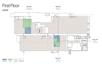 3030 Bunker Hill St, San Diego, CA à louer Plan d’étage– Image 1 sur 1