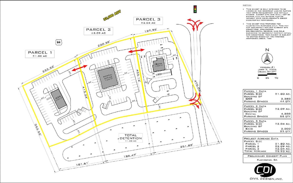 1739 Oglethorpe Highway, Hinesville, GA à louer - Plan de site – Image 2 sur 4