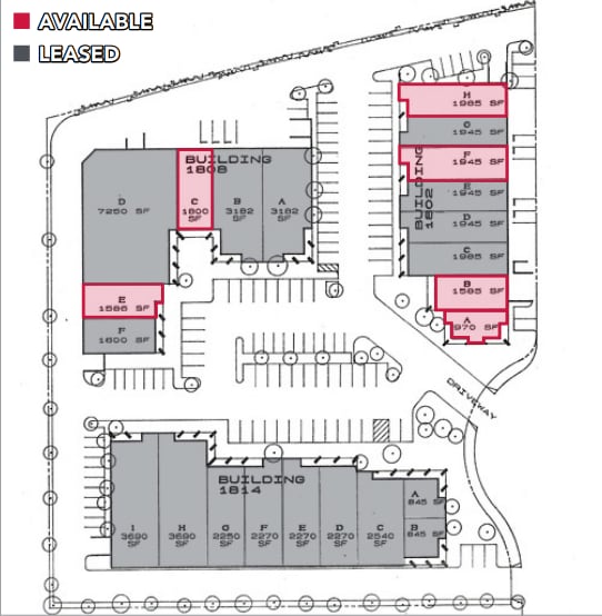 1814 Commercenter W, San Bernardino, CA à louer Plan de site– Image 1 sur 1