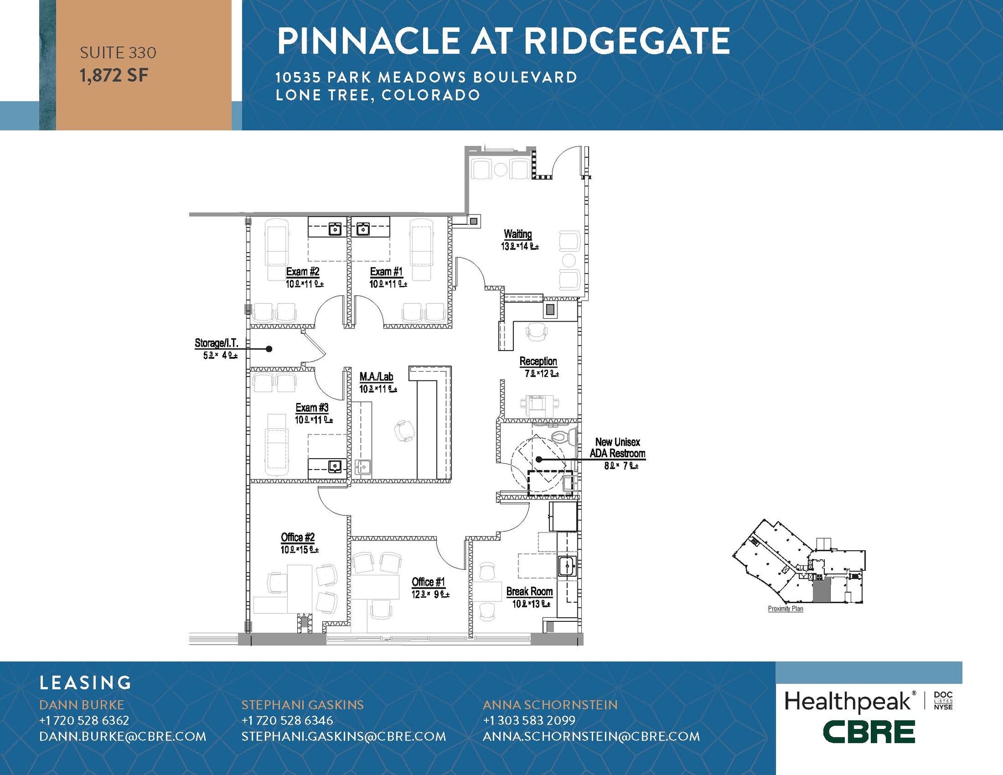 10535 Park Meadows Blvd, Lone Tree, CO à louer Plan d’étage– Image 1 sur 1