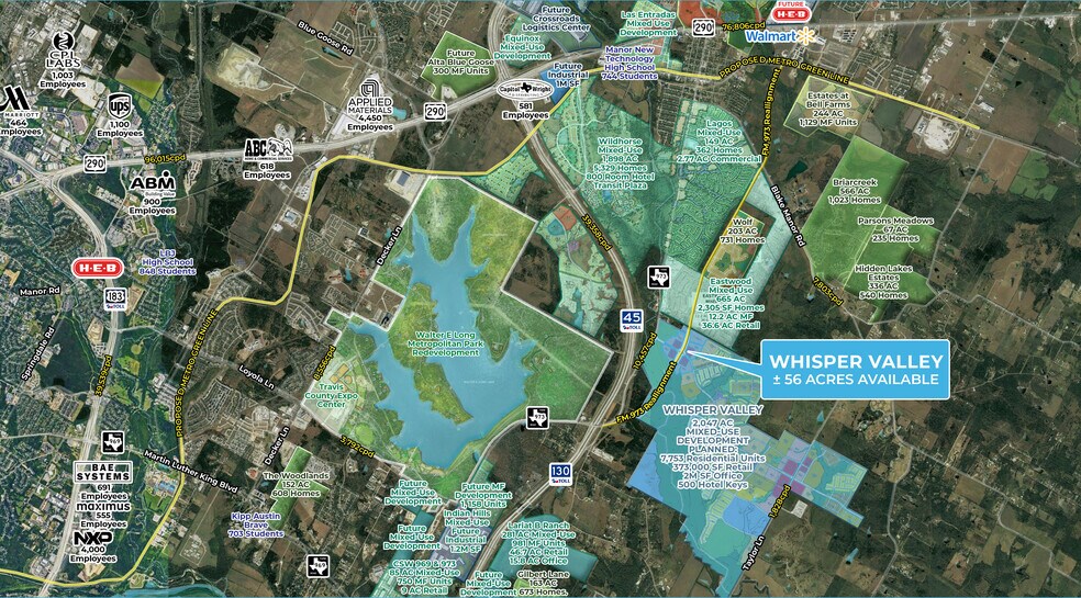 FM 973 Braker Ln, Manor, TX à vendre - Aérien – Image 2 sur 7