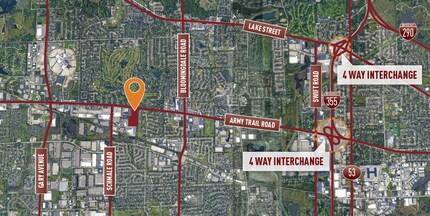 85 W Army Trail Rd, Glendale Heights, IL - Vue aérienne  vue de carte