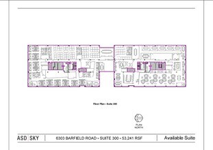 6301 Barfield Rd, Atlanta, GA à louer Plan d’étage– Image 1 sur 1