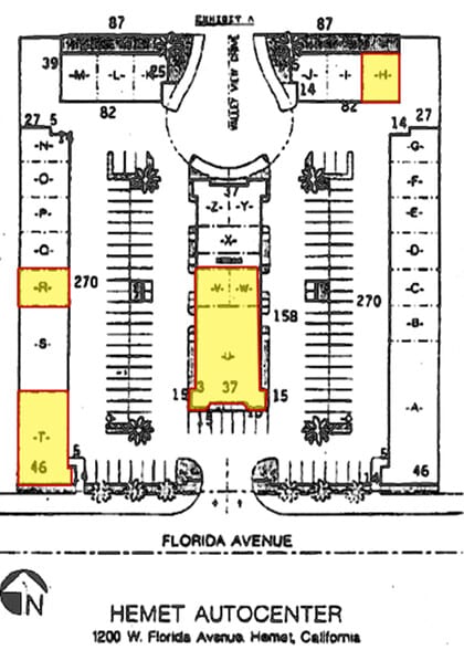 1200 W Florida Ave, Hemet, CA à louer - Plan de site – Image 2 sur 10