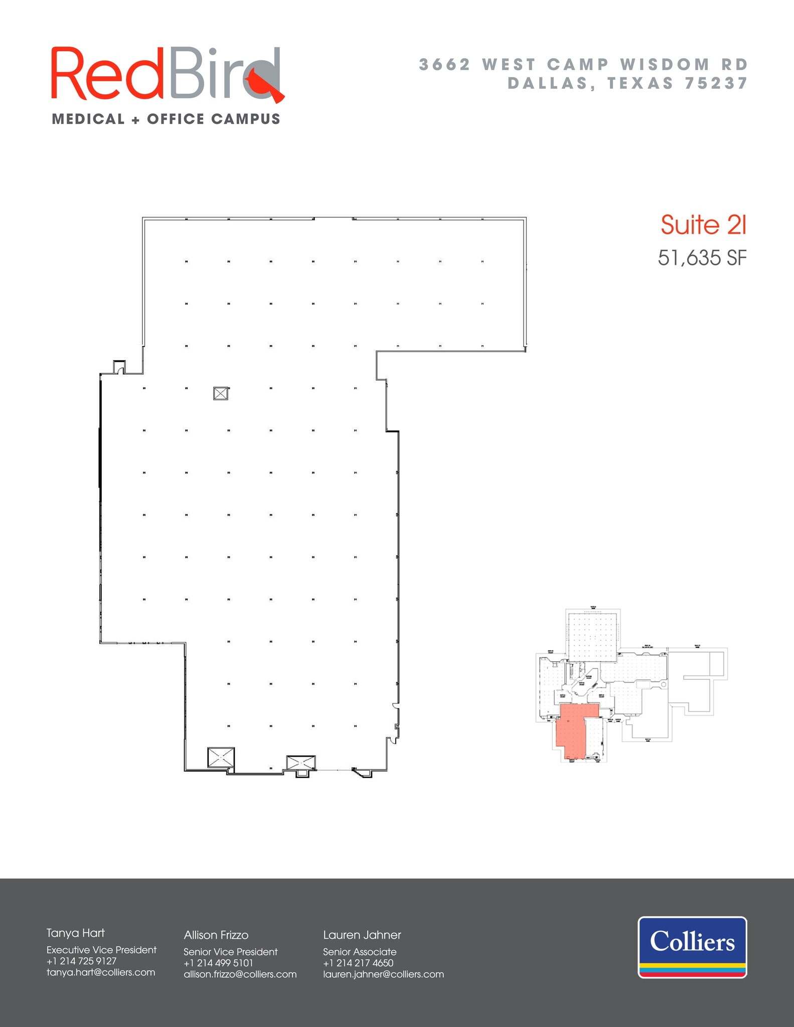 3560 W Camp Wisdom Rd, Dallas, TX à louer Plan de site– Image 1 sur 1
