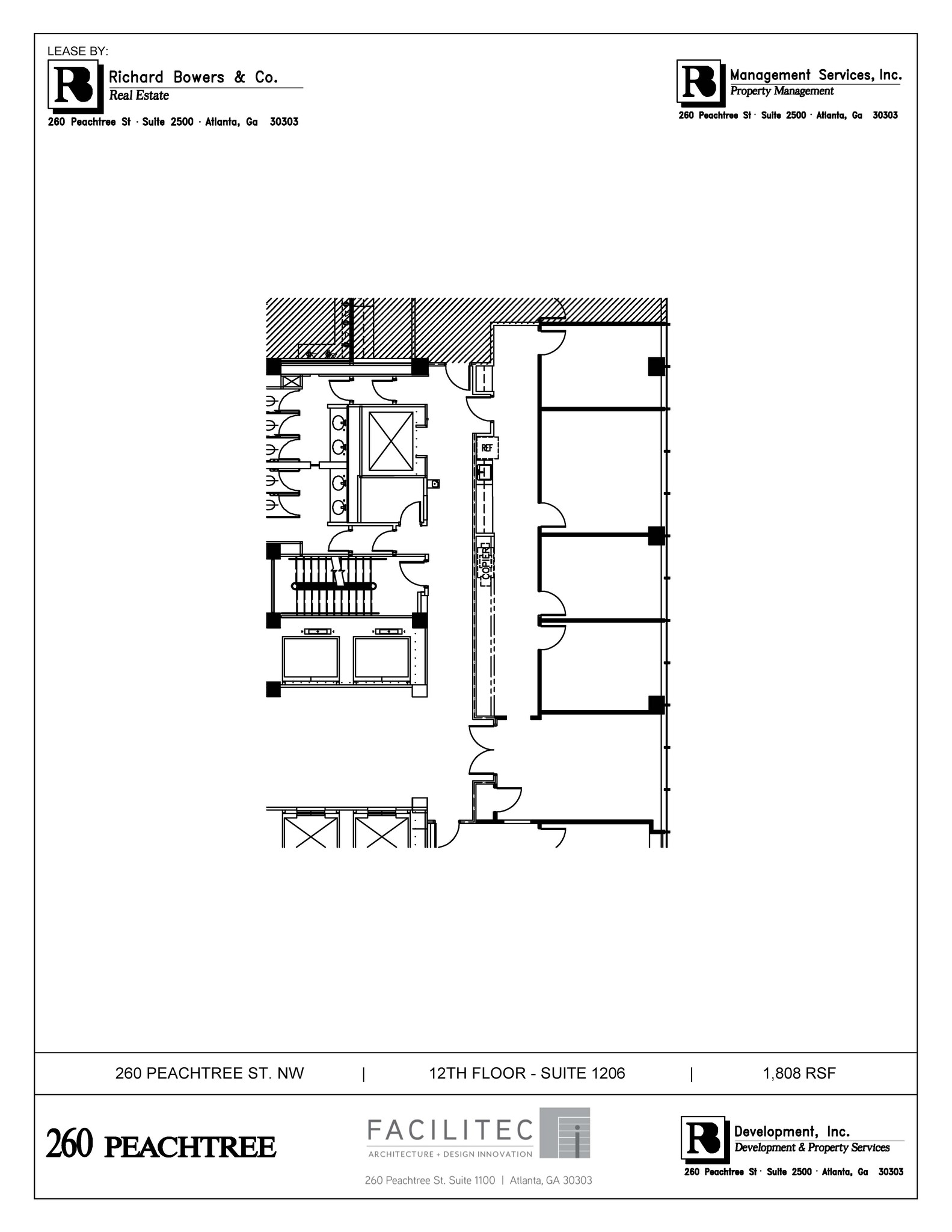 260-270 Peachtree St NW, Atlanta, GA à louer Plan d’étage– Image 1 sur 1