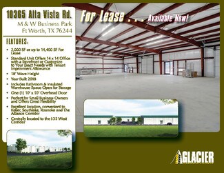 Plus de détails pour 10379 Alta Vista Rd, Fort Worth, TX - Local d'activités à louer