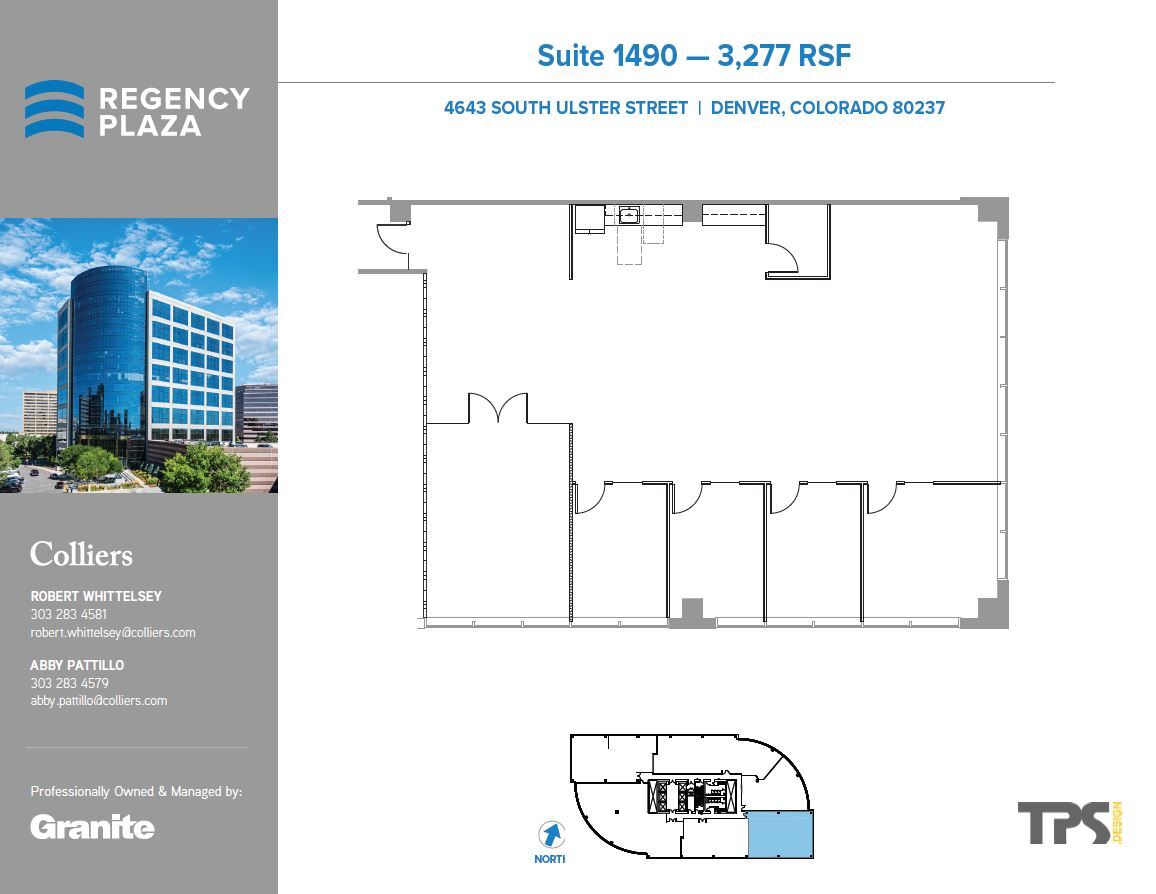 4643 S Ulster St, Denver, CO à louer Plan d’étage– Image 1 sur 2