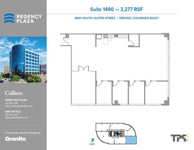 4643 S Ulster St, Denver, CO à louer Plan d’étage– Image 1 sur 2