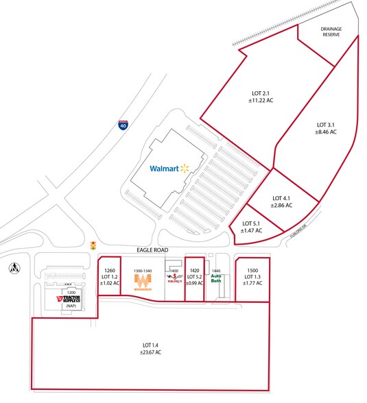 1300 E Eagle Rd, Weatherford, OK à louer - Plan de site – Image 2 sur 2
