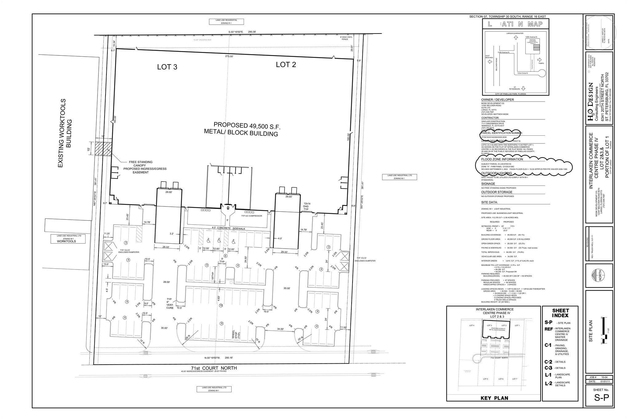 12575 71st Ct, Largo, FL à louer Plan de site– Image 1 sur 1