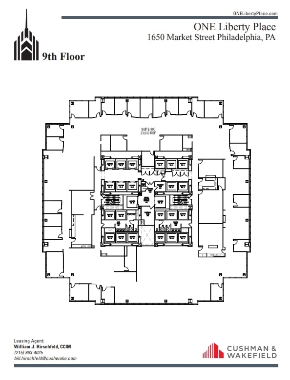 1650 Market St, Philadelphia, PA à louer Plan d’étage– Image 1 sur 1