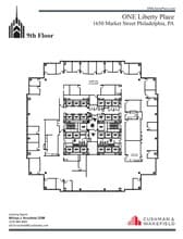 1650 Market St, Philadelphia, PA à louer Plan d’étage– Image 1 sur 1